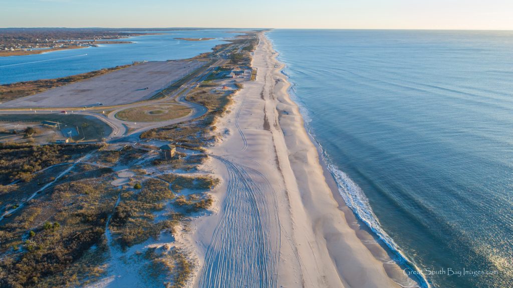 Above Smith Point Beach at Sunrise Page 2 of 2 Fire Island and Beyond