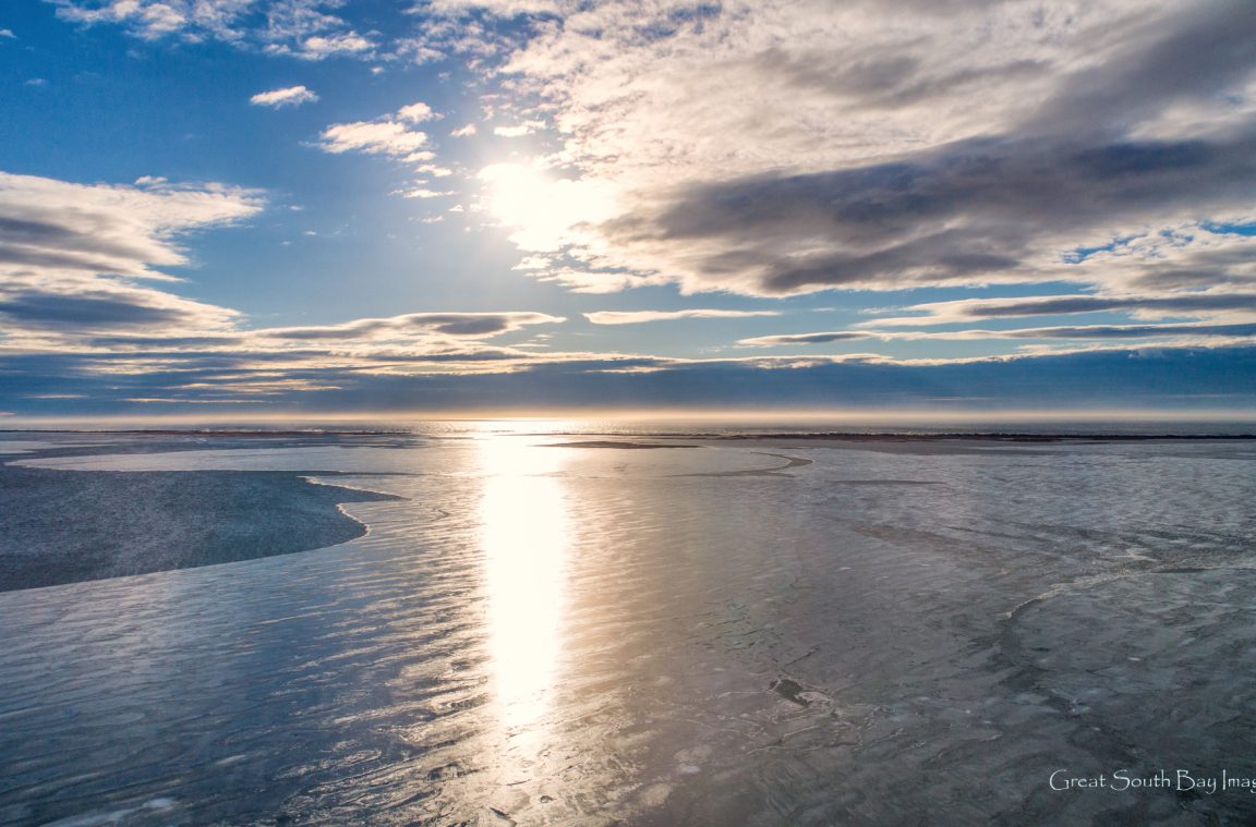 Video and Images: Huge Ice Sheet Drifting Past Bellport - Fire Island ...